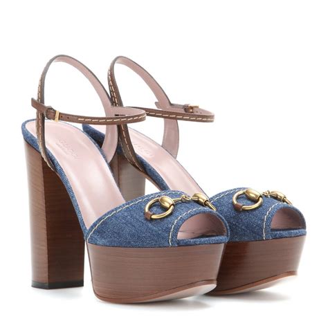 gucci sandal heels|gucci denim sandal.